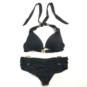 Victoria's Secret Bikini  Black bathing Suit  XS